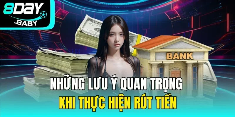 Những lưu ý quan trọng khi thực hiện rút tiền